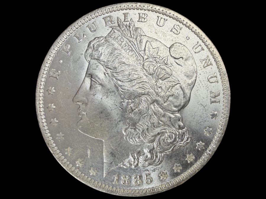 1885 O Brilliant Uncirculated Morgan Silver Dollar