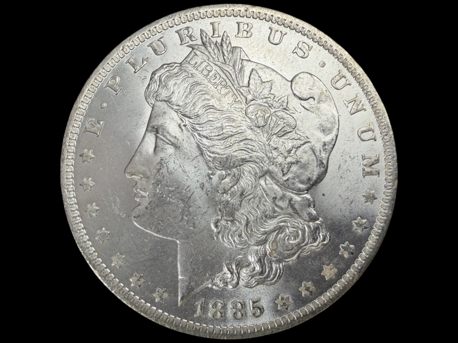 1885 O Brilliant Uncirculated Morgan Silver Dollar