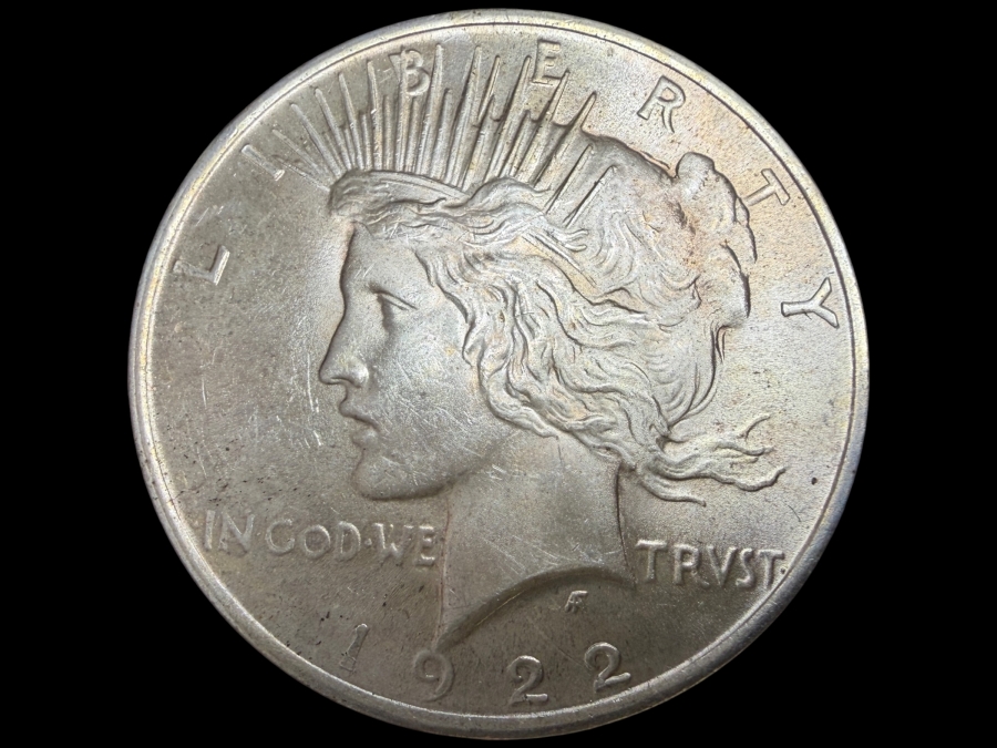 1922 Brilliant Uncirculated Peace Silver Dollar