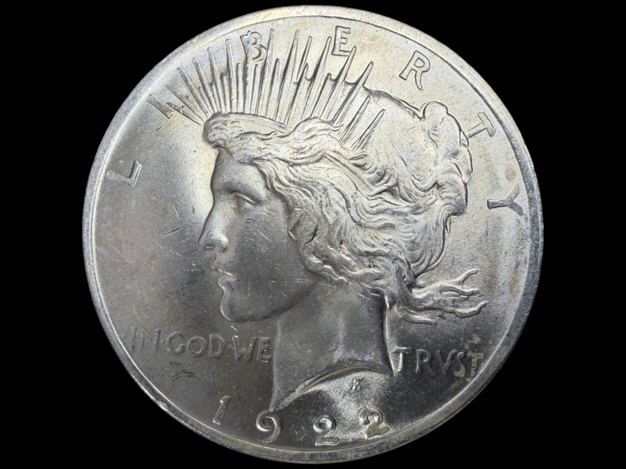 1922 Brilliant Uncirculated Peace Silver Dollar