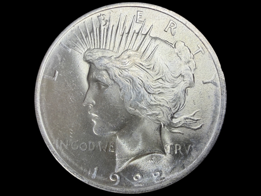 1922 Brilliant Uncirculated Peace Silver Dollar