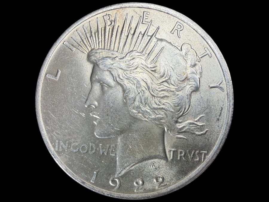 1922 Brilliant Uncirculated Peace Silver Dollar