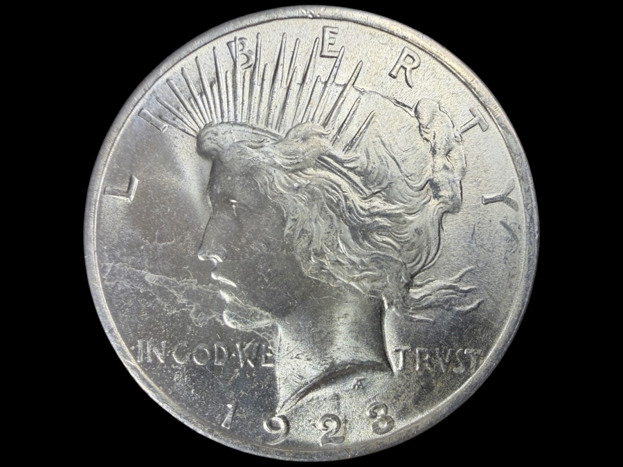 1923 Brilliant Uncirculated Peace Silver Dollar