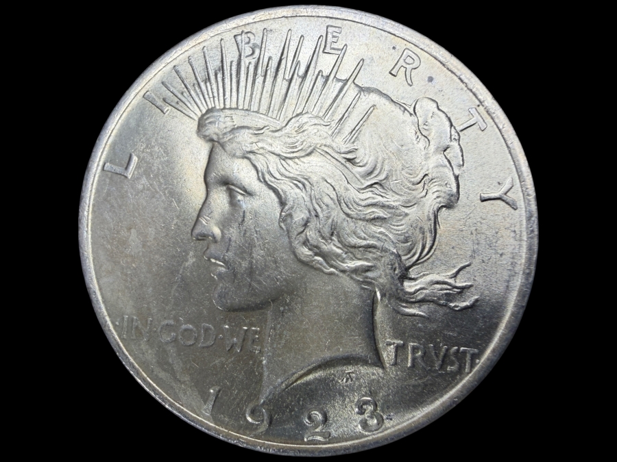 1923 Brilliant Uncirculated Peace Silver Dollar