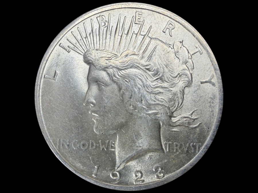 1923 Brilliant Uncirculated Peace Silver Dollar