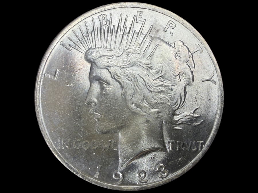 1923 Brilliant Uncirculated Peace Silver Dollar