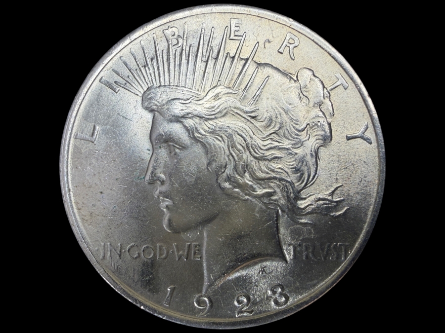 1923 Brilliant Uncirculated Peace Silver Dollar