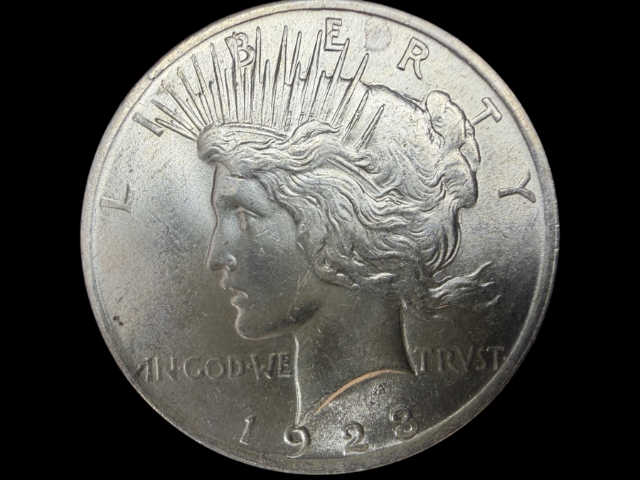 1923 Brilliant Uncirculated Peace Silver Dollar