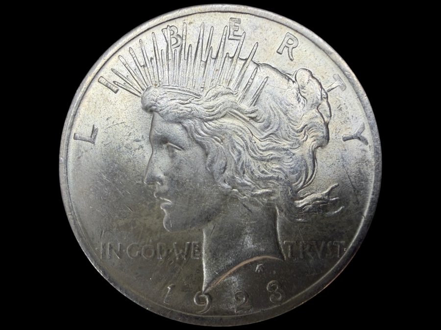 1923 Brilliant Uncirculated Peace Silver Dollar