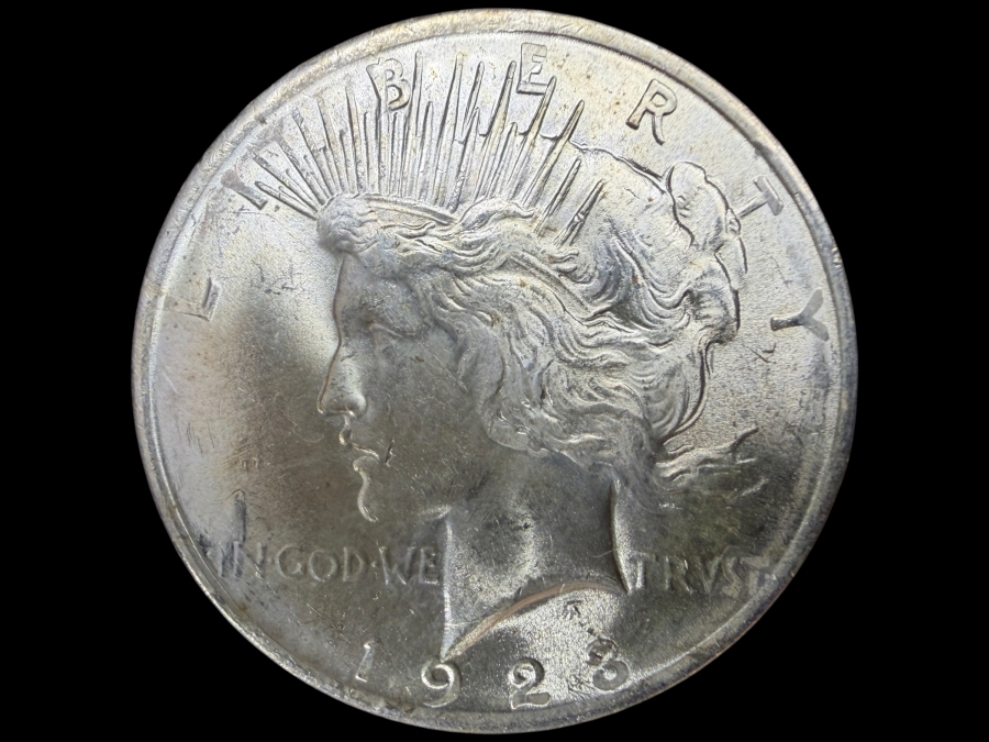 1923 Brilliant Uncirculated Peace Silver Dollar