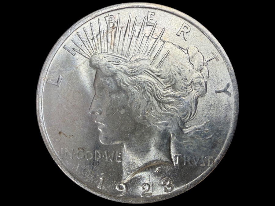 1923 Brilliant Uncirculated Peace Silver Dollar