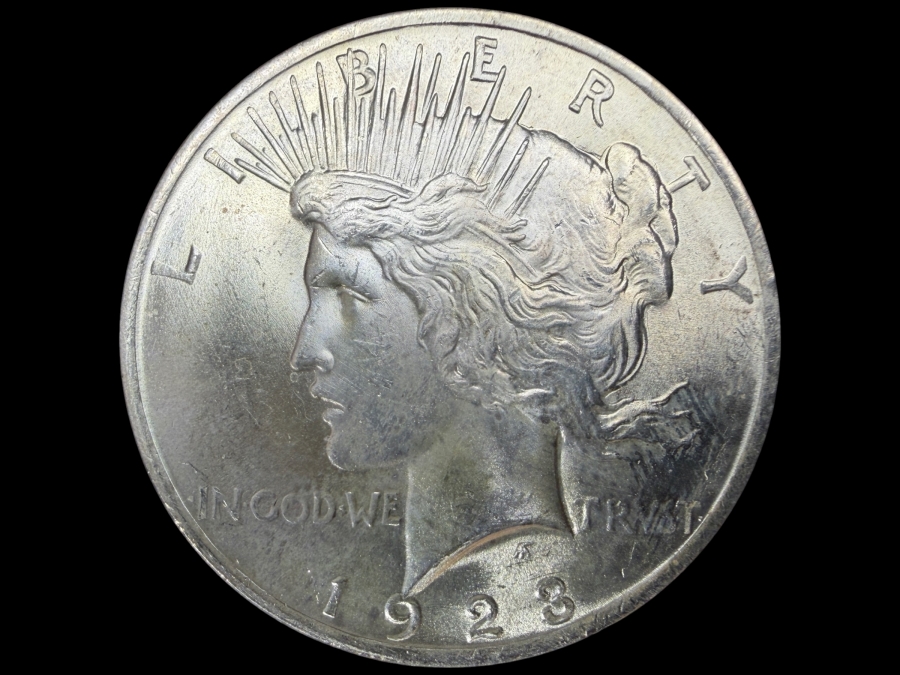 1923 Brilliant Uncirculated Peace Silver Dollar