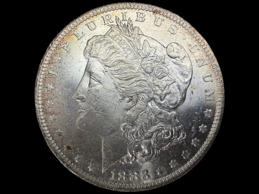 1883 O Brilliant Uncirculated Morgan Silver Dollar