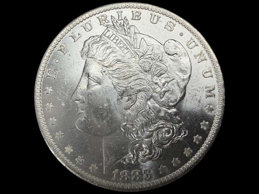 1883 O Brilliant Uncirculated Morgan Silver Dollar