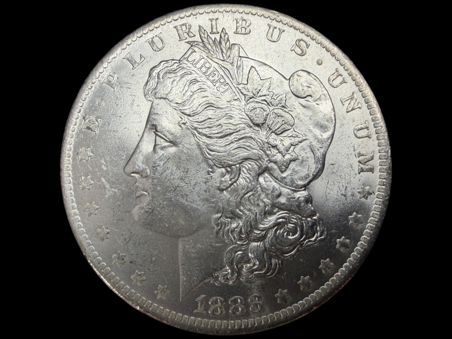 1883 O Brilliant Uncirculated Morgan Silver Dollar