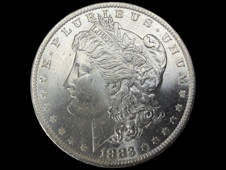 1883 O Brilliant Uncirculated Morgan Silver Dollar