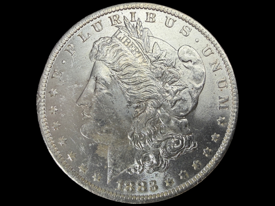 1883 O Brilliant Uncirculated Morgan Silver Dollar