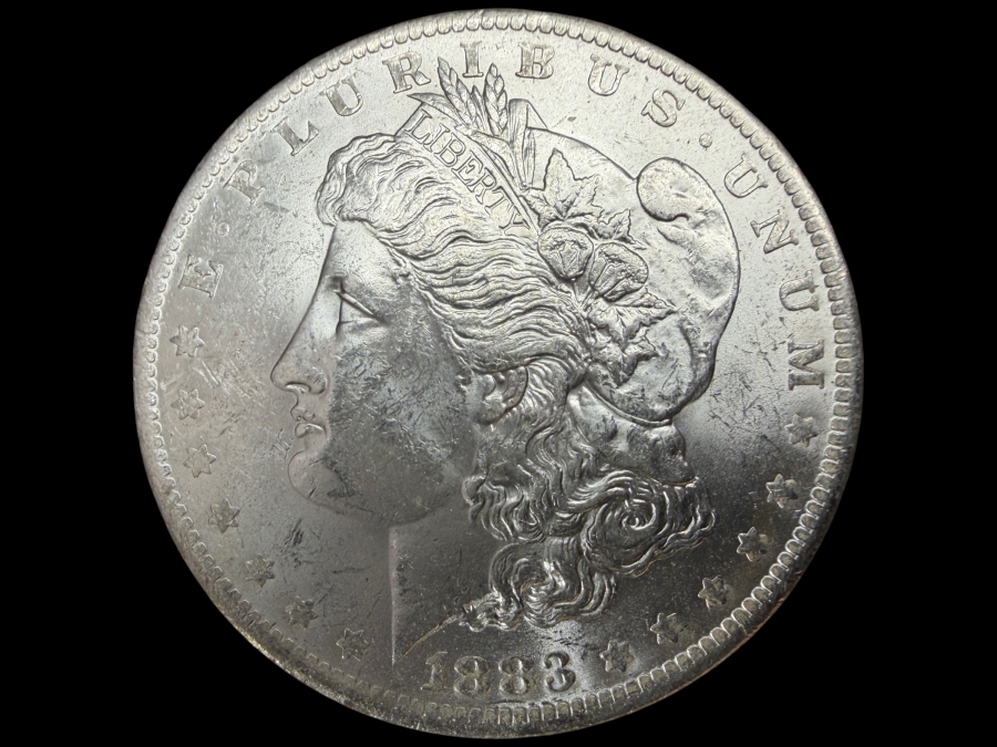 1883 O Brilliant Uncirculated Morgan Silver Dollar