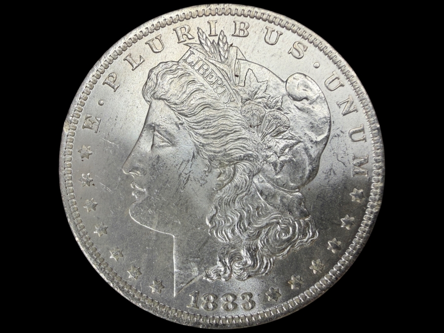 1883 O Brilliant Uncirculated Morgan Silver Dollar
