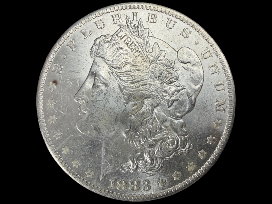 1883 O Brilliant Uncirculated Morgan Silver Dollar