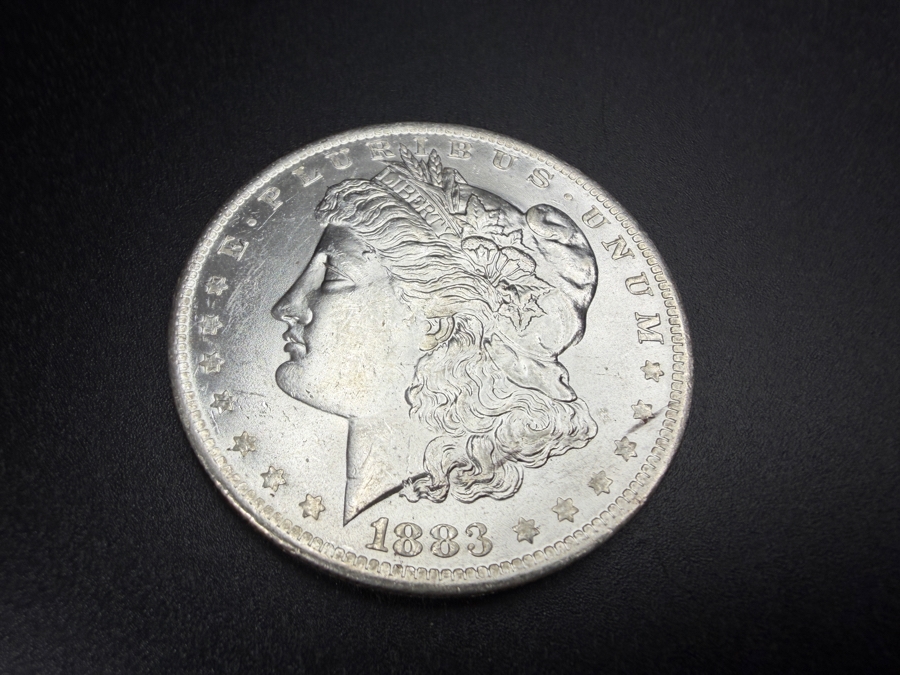 1883 O Brilliant Uncirculated Morgan Silver Dollar [Photo 2]