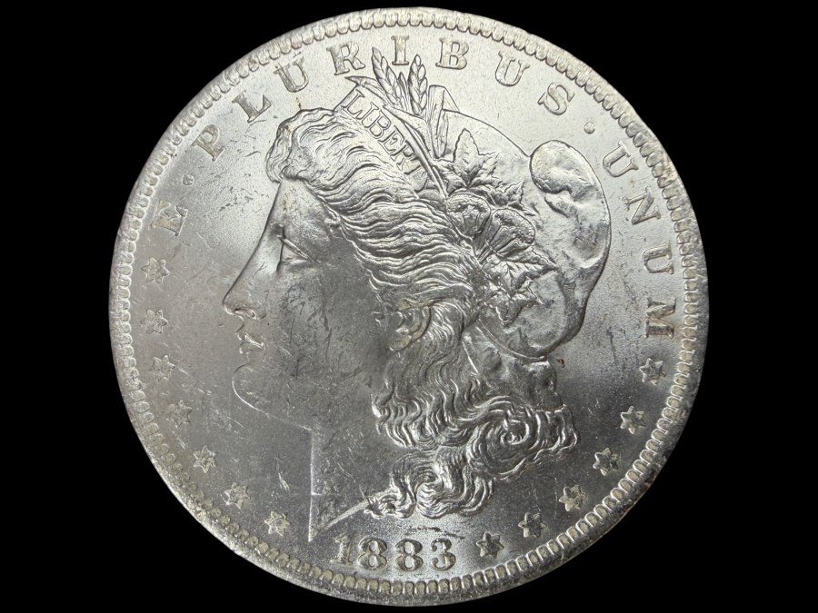 1883 O Brilliant Uncirculated Morgan Silver Dollar