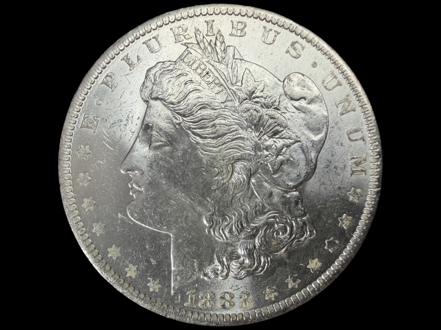1883 O Brilliant Uncirculated Morgan Silver Dollar