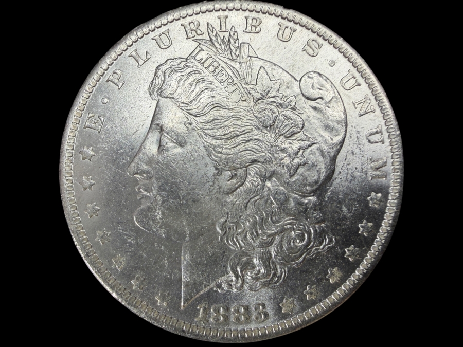 1883 O Brilliant Uncirculated Morgan Silver Dollar