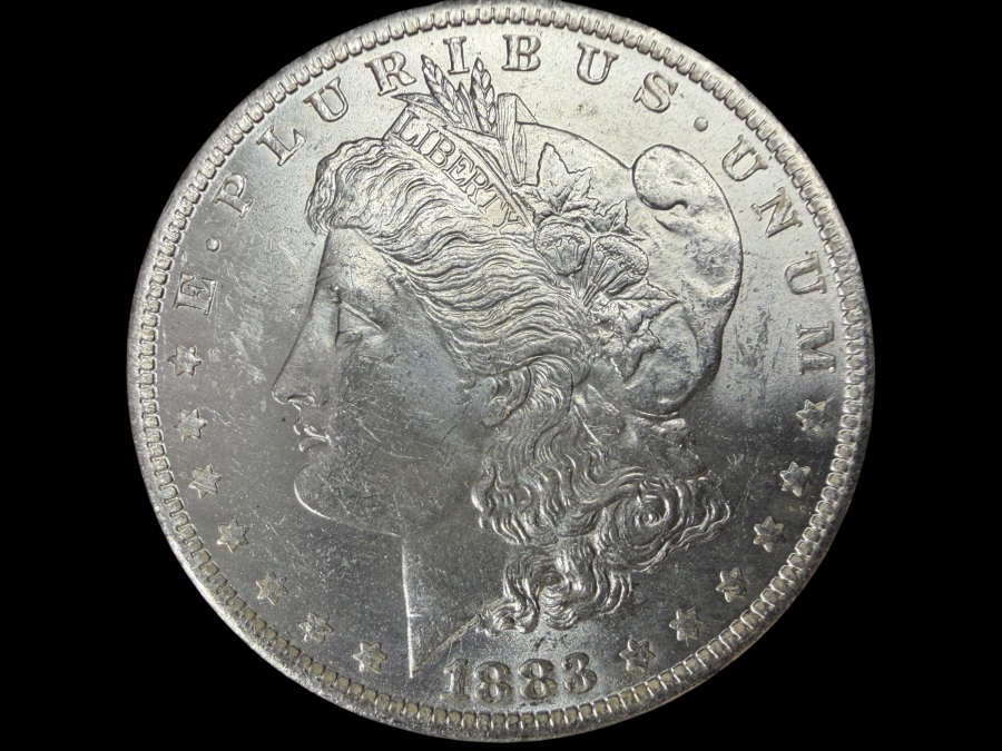 1883 O Brilliant Uncirculated Morgan Silver Dollar