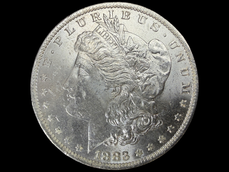 1883 O Brilliant Uncirculated Morgan Silver Dollar