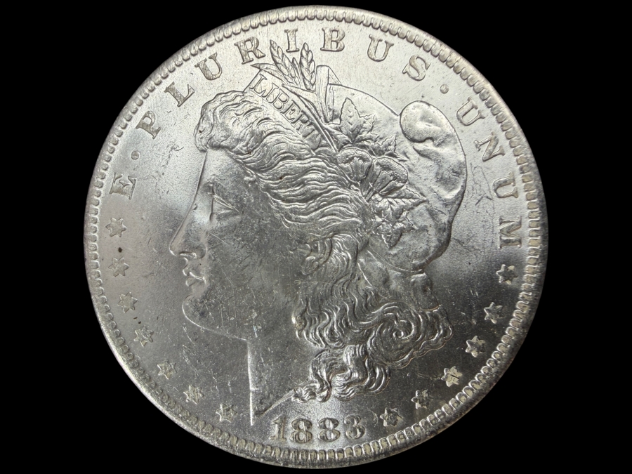 1883 O Brilliant Uncirculated Morgan Silver Dollar