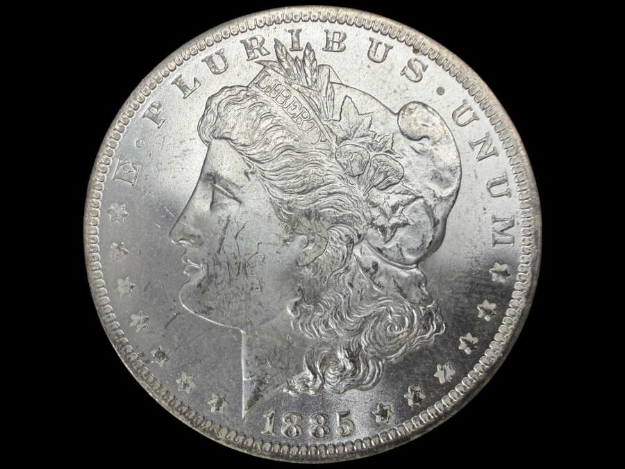 1885 O Brilliant Uncirculated Morgan Silver Dollar