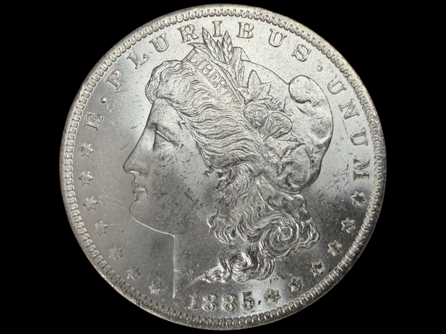 1885 O Brilliant Uncirculated Morgan Silver Dollar