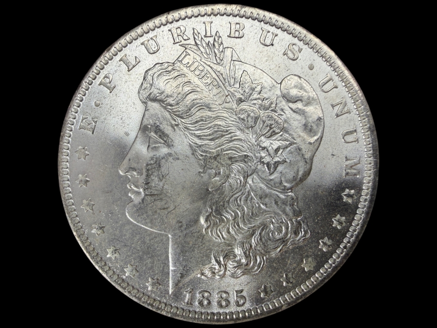 1885 O Brilliant Uncirculated Morgan Silver Dollar