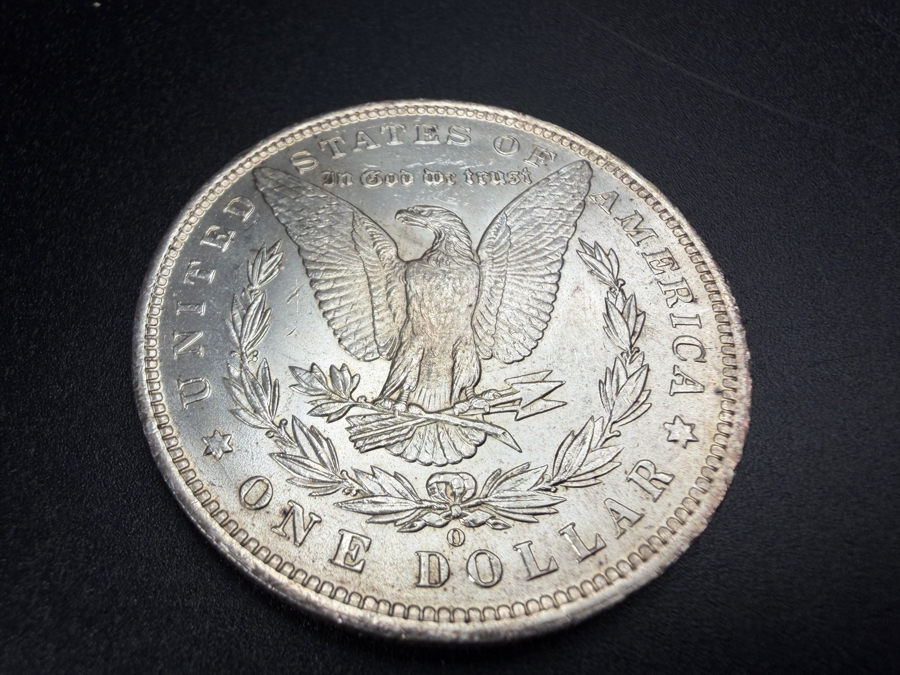 1885 O Brilliant Uncirculated Morgan Silver Dollar [Photo 4]