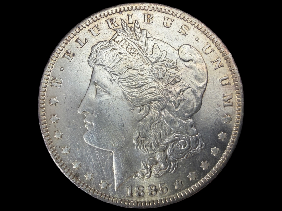 1885 O Brilliant Uncirculated Morgan Silver Dollar
