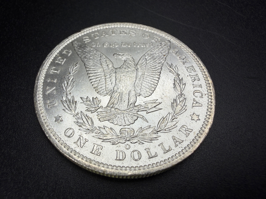 1885 O Brilliant Uncirculated Morgan Silver Dollar [Photo 4]