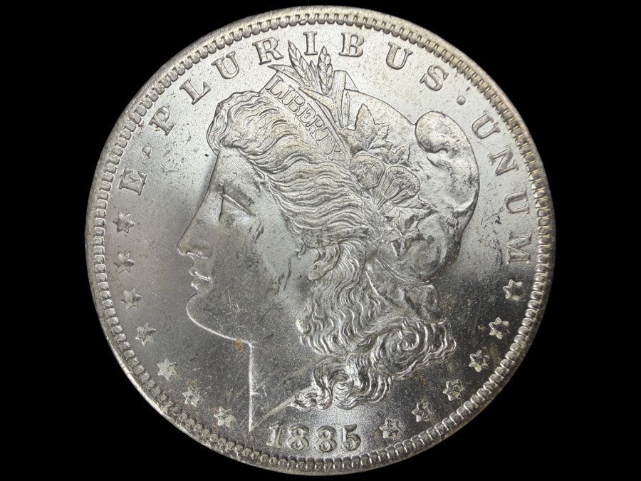 1885 O Brilliant Uncirculated Morgan Silver Dollar