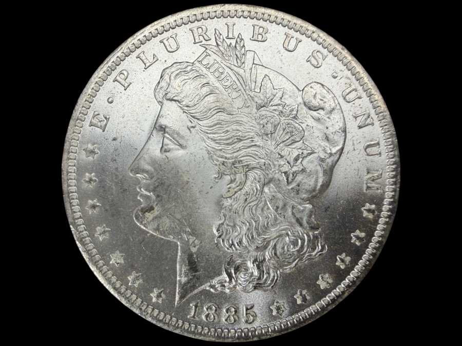 1885 O Brilliant Uncirculated Morgan Silver Dollar