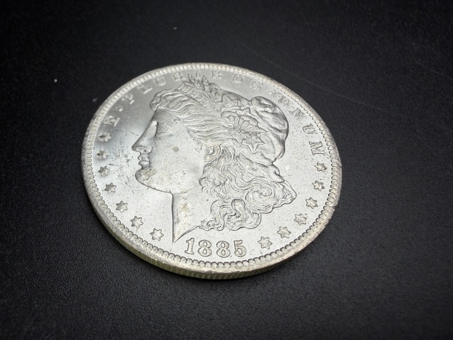 1885 O Brilliant Uncirculated Morgan Silver Dollar [Photo 2]