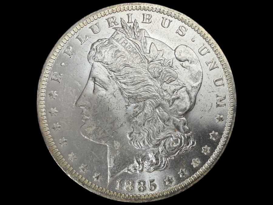 1885 O Brilliant Uncirculated Morgan Silver Dollar