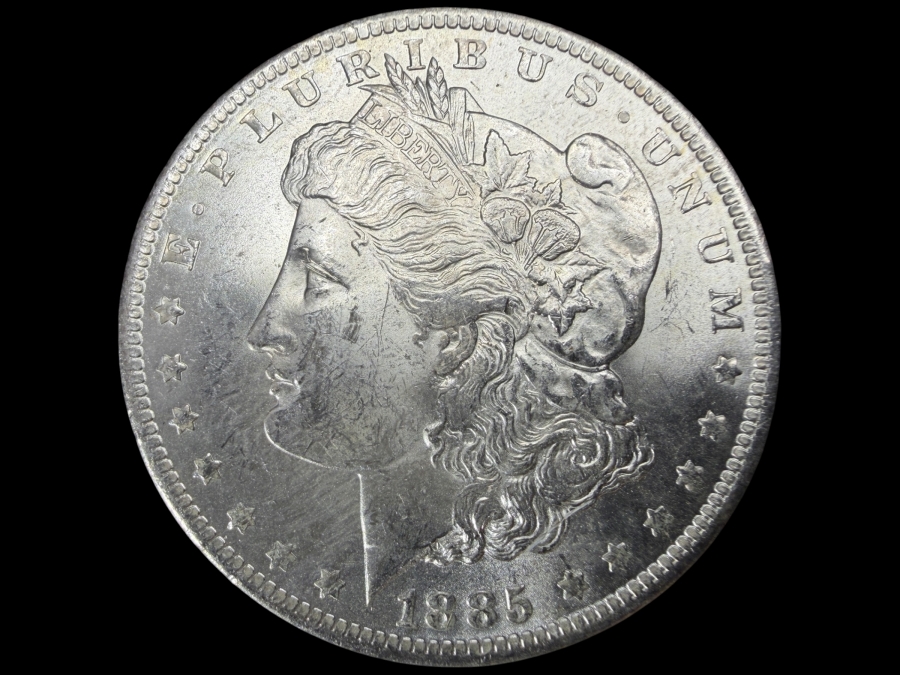 1885 O Brilliant Uncirculated Morgan Silver Dollar