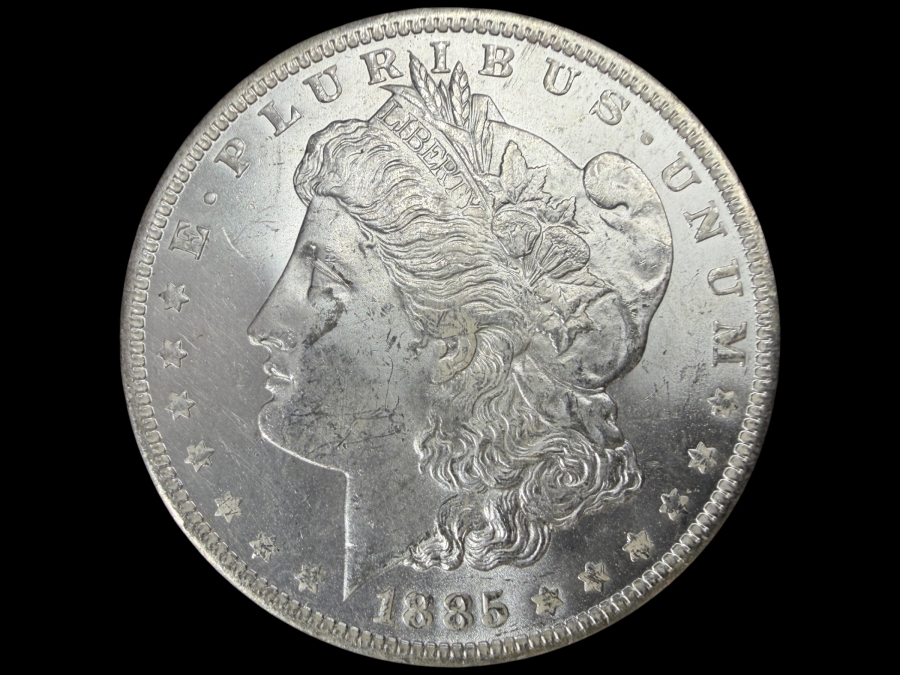 1885 O Brilliant Uncirculated Morgan Silver Dollar