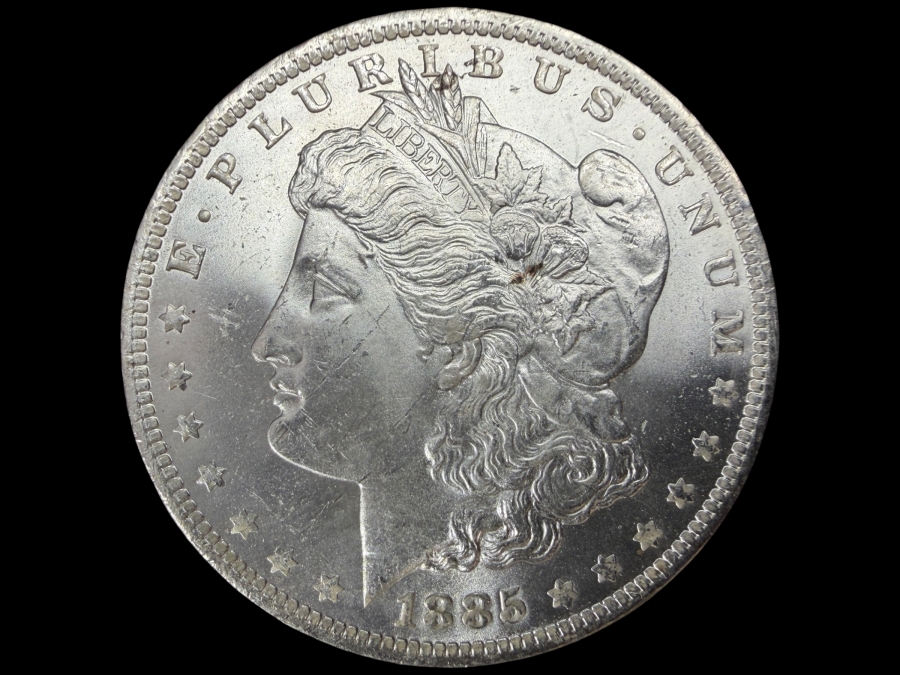 1885 O Brilliant Uncirculated Morgan Silver Dollar