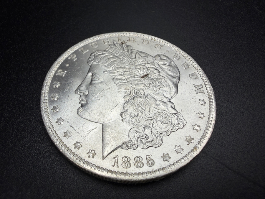 1885 O Brilliant Uncirculated Morgan Silver Dollar [Photo 2]