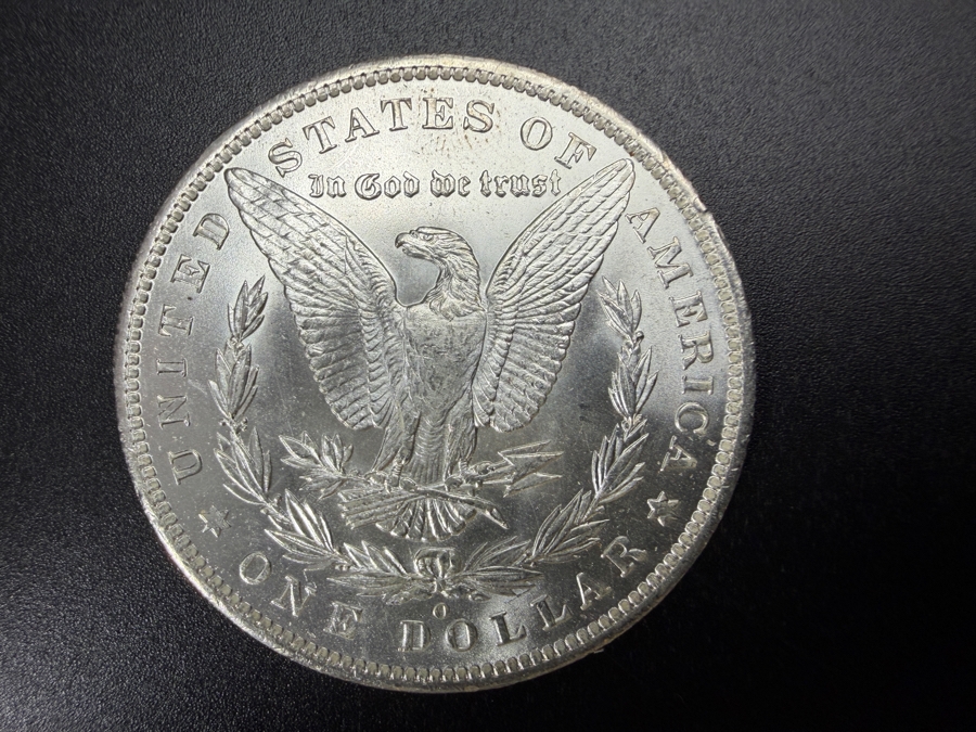 1885 O Brilliant Uncirculated Morgan Silver Dollar [Photo 4]