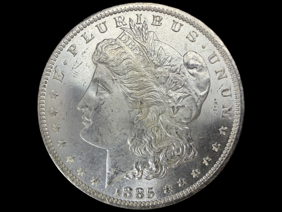 1885 O Brilliant Uncirculated Morgan Silver Dollar