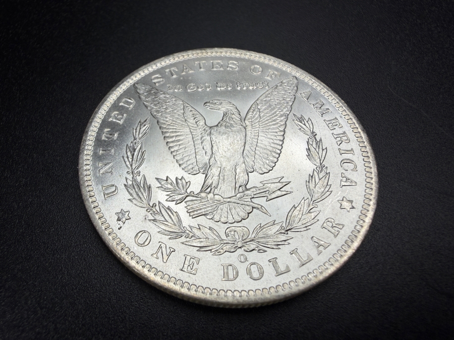 1885 O Brilliant Uncirculated Morgan Silver Dollar [Photo 4]