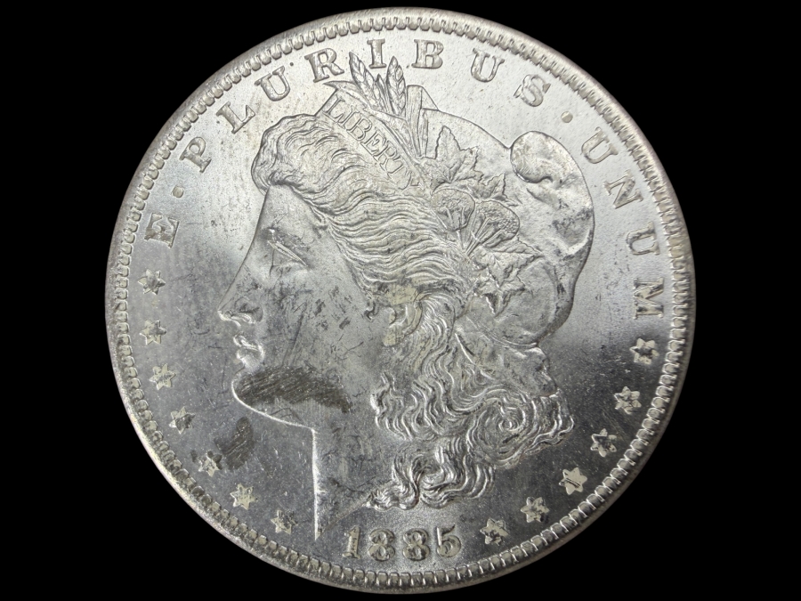 1885 O Brilliant Uncirculated Morgan Silver Dollar