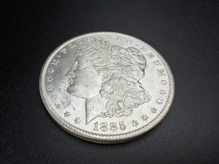 1885 O Brilliant Uncirculated Morgan Silver Dollar [Photo 2]